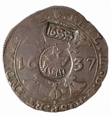 ​​​​​​​Ефимок с признаком (1655 год)