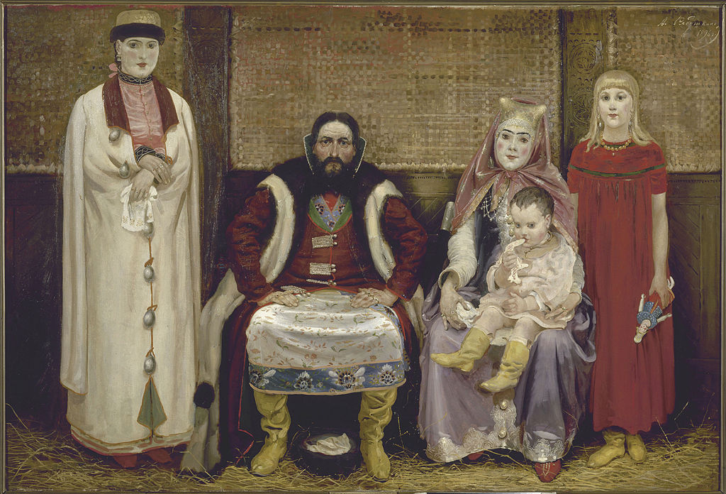 Картина Андрея Рябушкина «Купеческая семья XVII века»