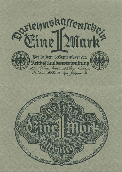 1 марка 1922 года